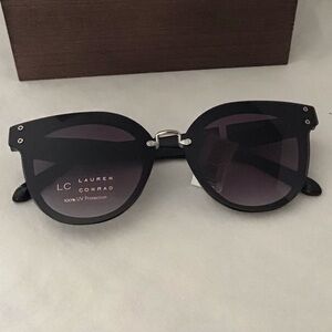LC Lauren Conrad Cat Eye Sunglasses in Black Gradient NWT